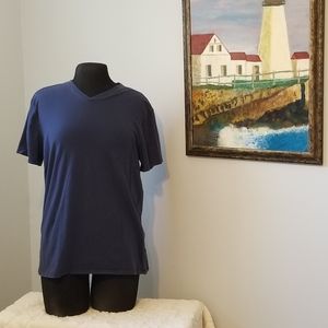 Mens Apt 9 Navy Vneck T-shirt